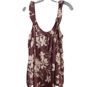 EUC Torrid Floral Sleeveless Ruffled Neck and Shoulder Straps Size 1X